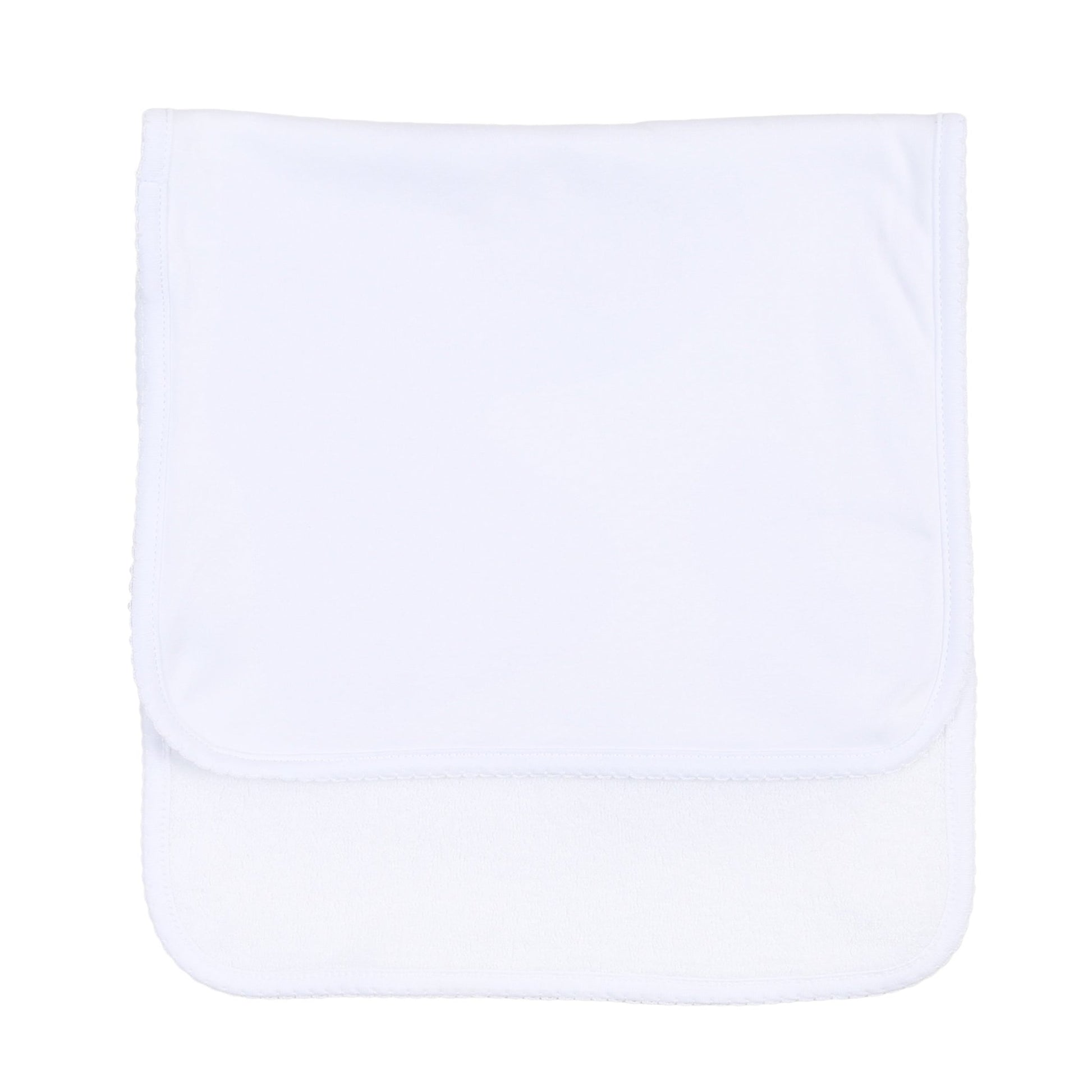 Essentials White Trim Burp Cloth - Magnolia BabyBurp Cloth