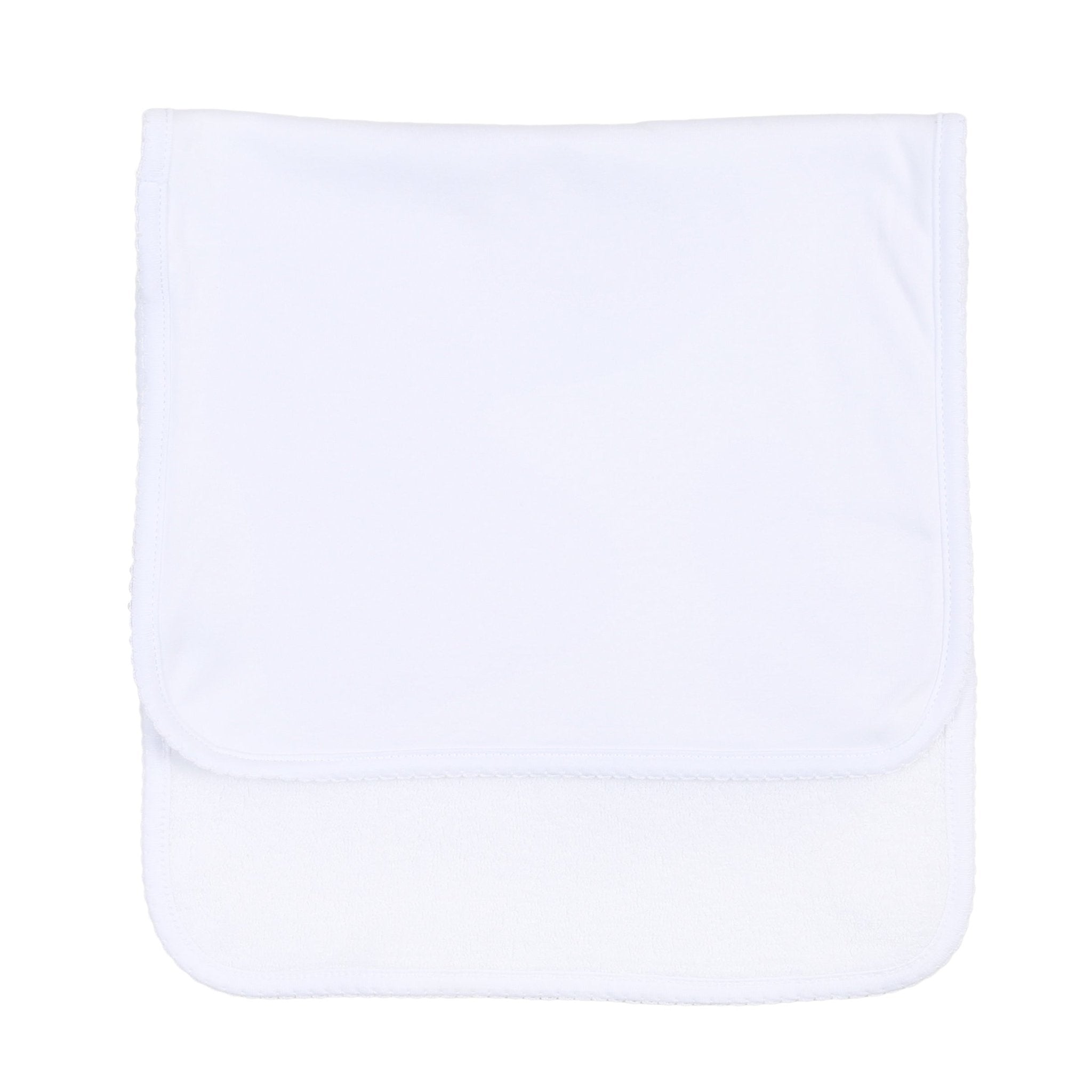 Essentials White Trim Burp Cloth - Magnolia BabyBurp Cloth