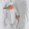 Essentials White Trim Footie - Magnolia BabyFootie