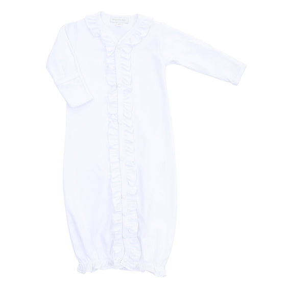 Essentials White Trim Ruffle Converter - Magnolia BabyConverter Gown