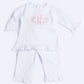 Essentials White Trim Ruffle Pant Set - Magnolia Baby2pc Pant Set