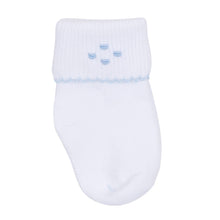  Ethan Embroidered Socks - Light Blue - Magnolia BabySocks