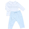 Ethan Smocked 2pc Pant Set - Light Blue - Magnolia BabyPant Set