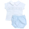 Ethan Smocked Diaper Cover Set - Light Blue - Magnolia BabyDiaper Cover