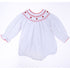 Eve Classics Bishop Long Sleeve Bubble - White Red - Magnolia BabyBubble