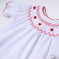 Eve Classics Bishop Short Sleeve Bubble - White Red - Magnolia BabyBubble