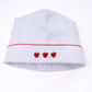 Eve Classics Embroidered Hat - White Red - Magnolia BabyHat