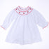 Eve Classics Infant Bishop Long Sleeve Dress Set - White Red - Magnolia BabyDress