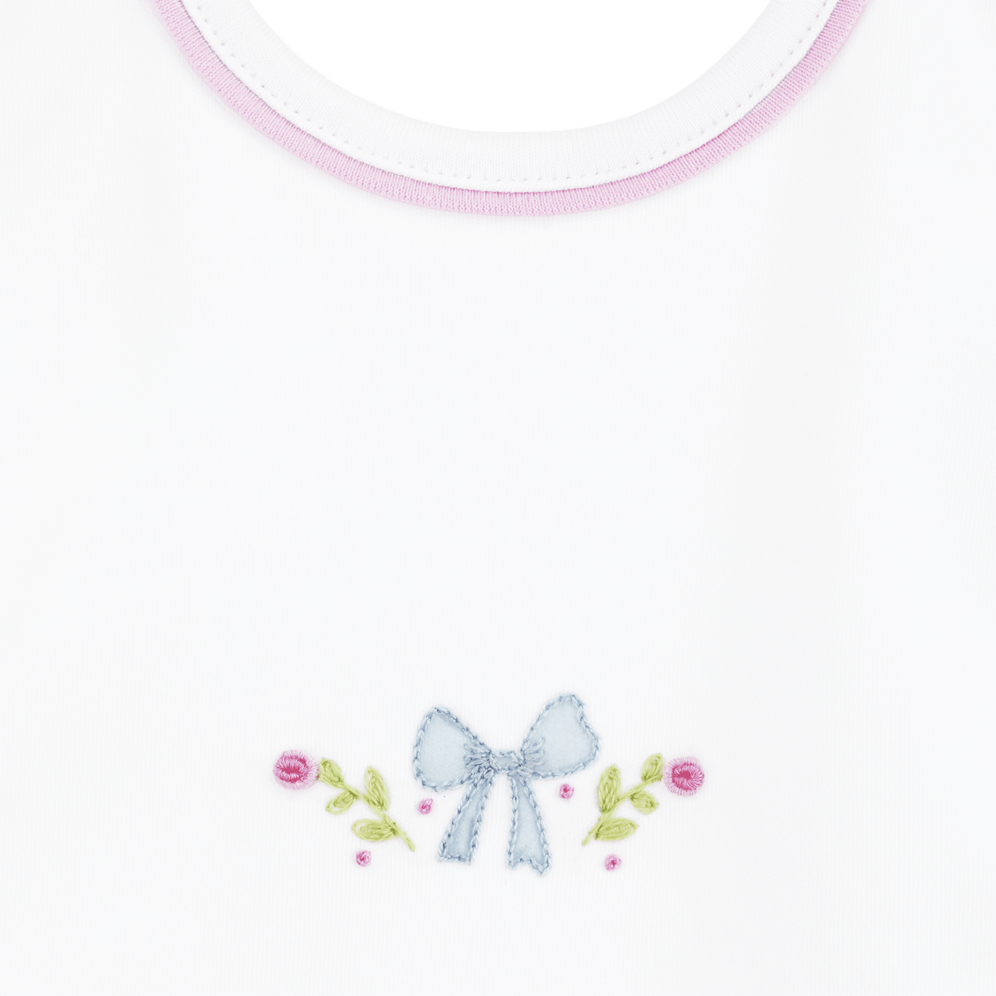 Evelyn's Classics Hand - Embroidered Bib - Magnolia BabyBib