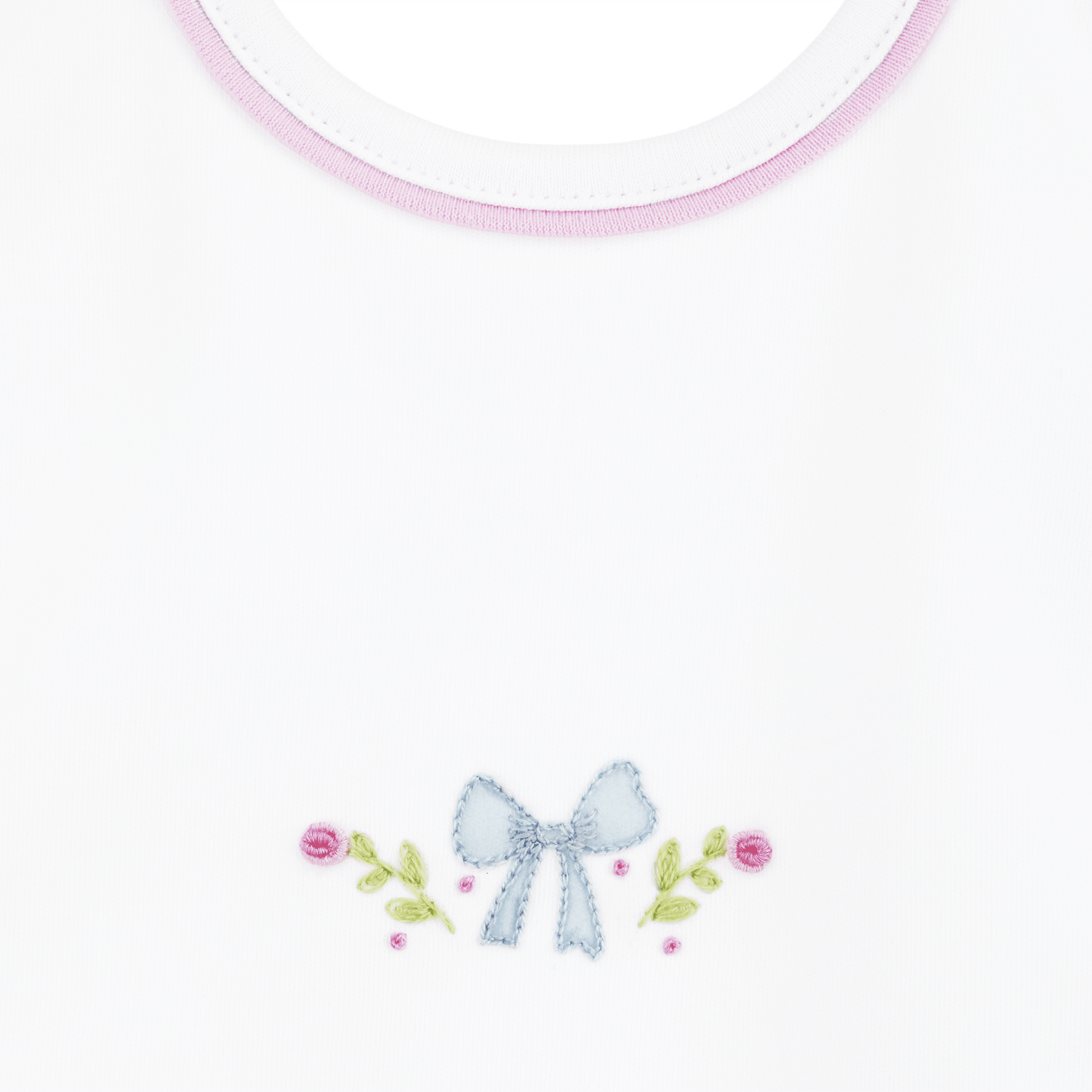 Evelyn's Classics Hand - Embroidered Bib - Magnolia BabyBib