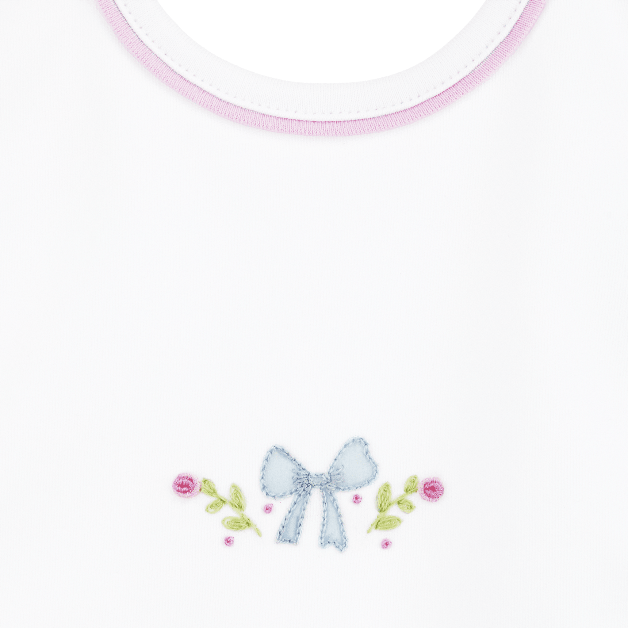 Evelyn's Classics Hand - Embroidered Bib - Magnolia BabyBib