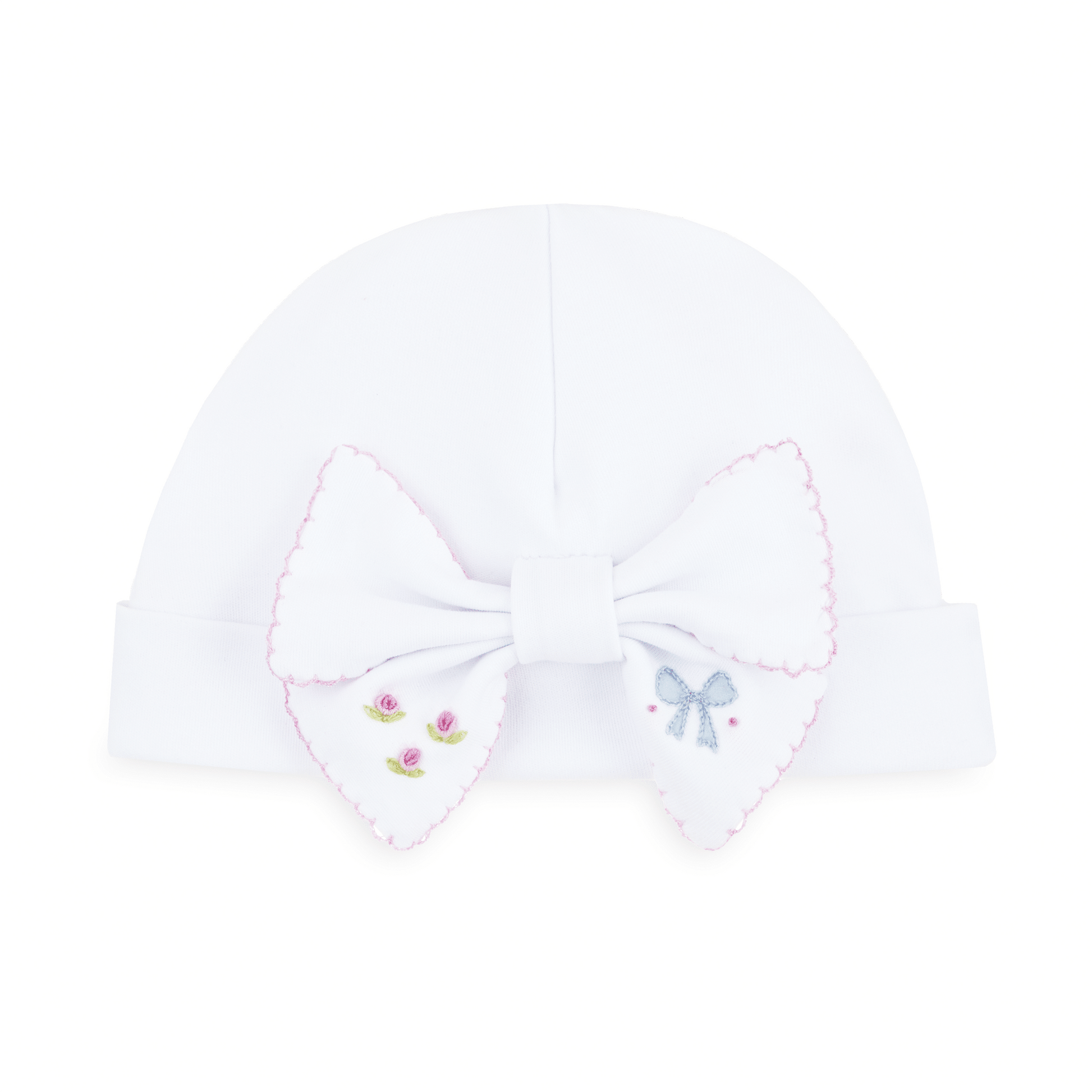Evelyn's Classics Hand - Embroidered Bow Hat - Magnolia BabyHat