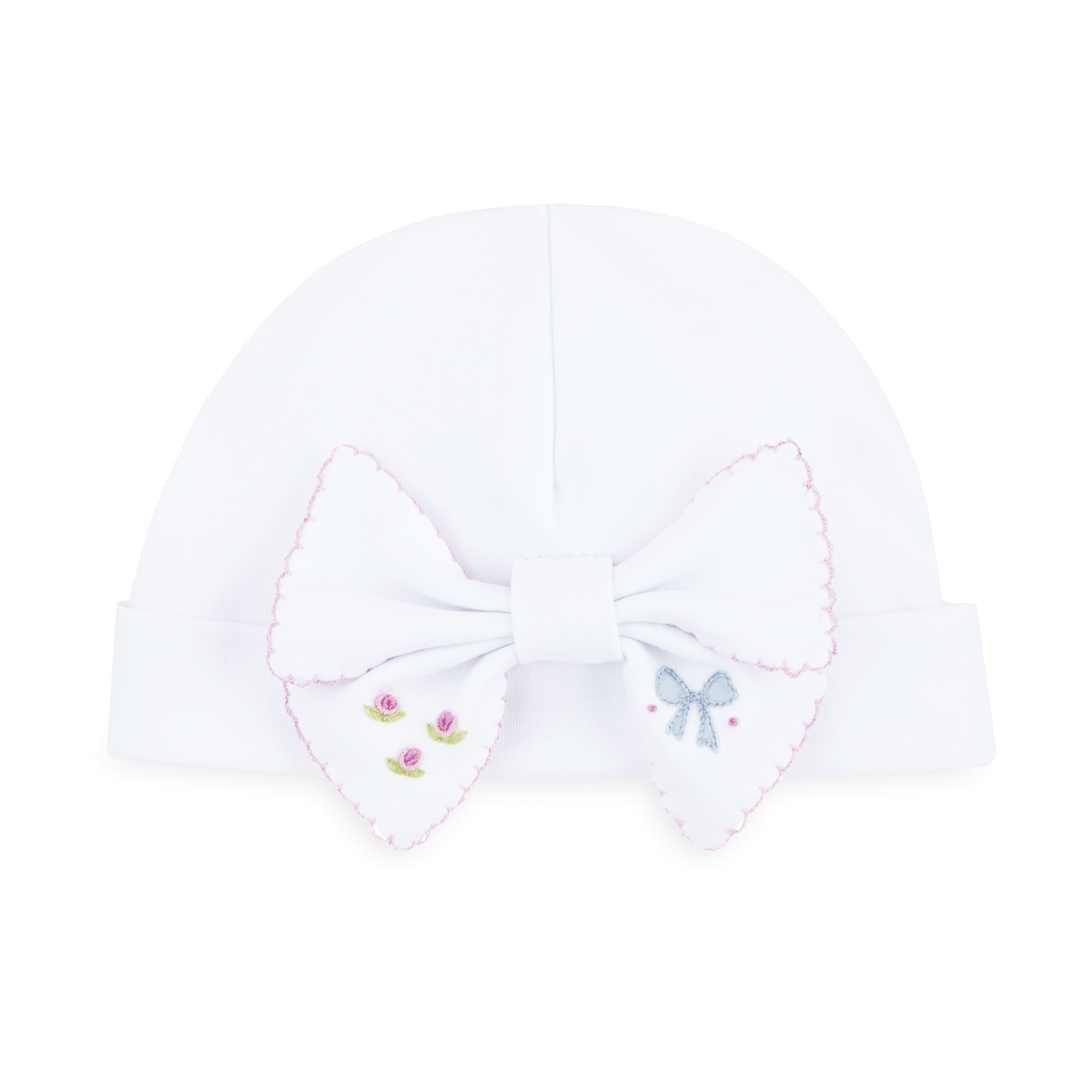Evelyn's Classics Hand - Embroidered Bow Hat - Magnolia BabyHat