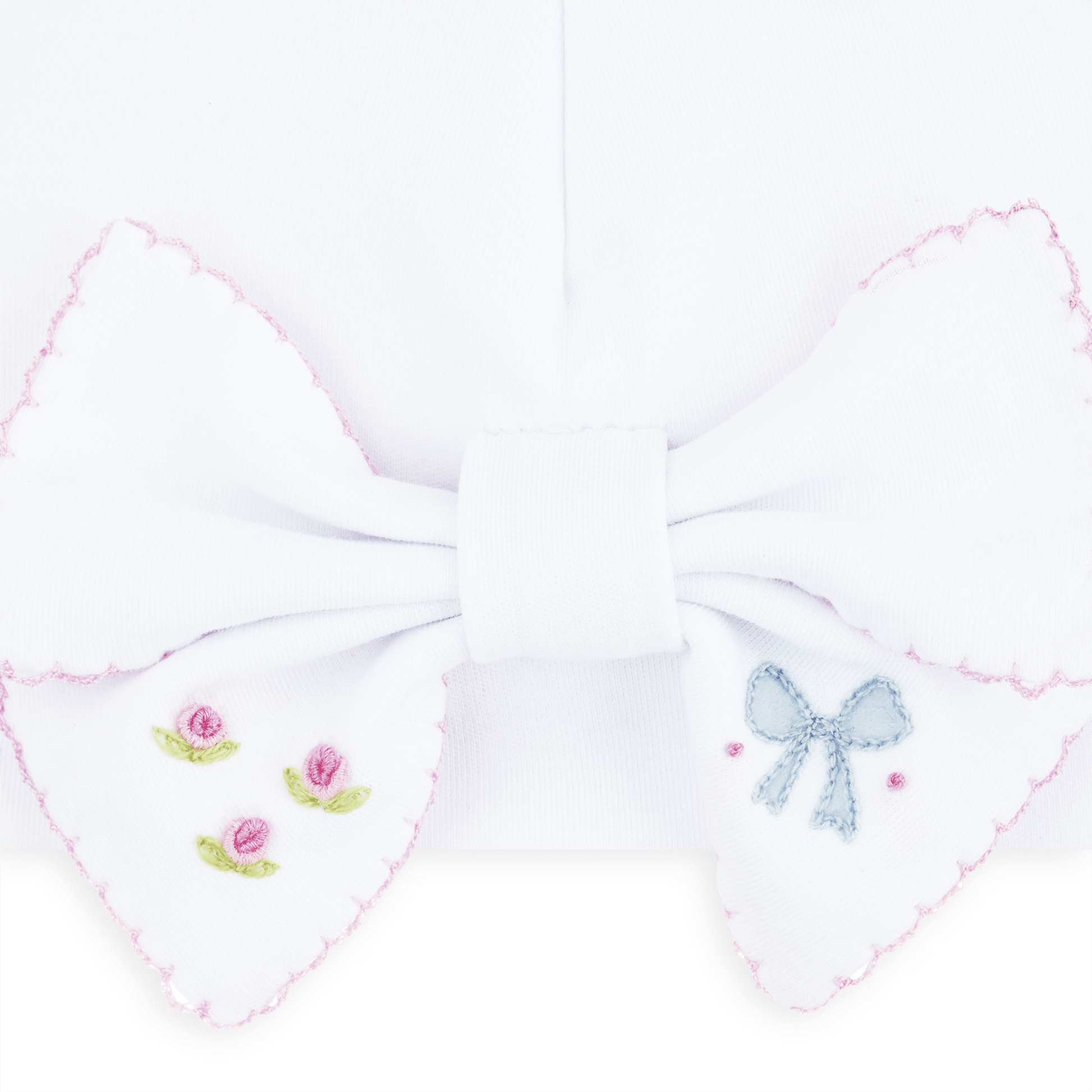 Evelyn's Classics Hand - Embroidered Bow Hat - Magnolia BabyHat