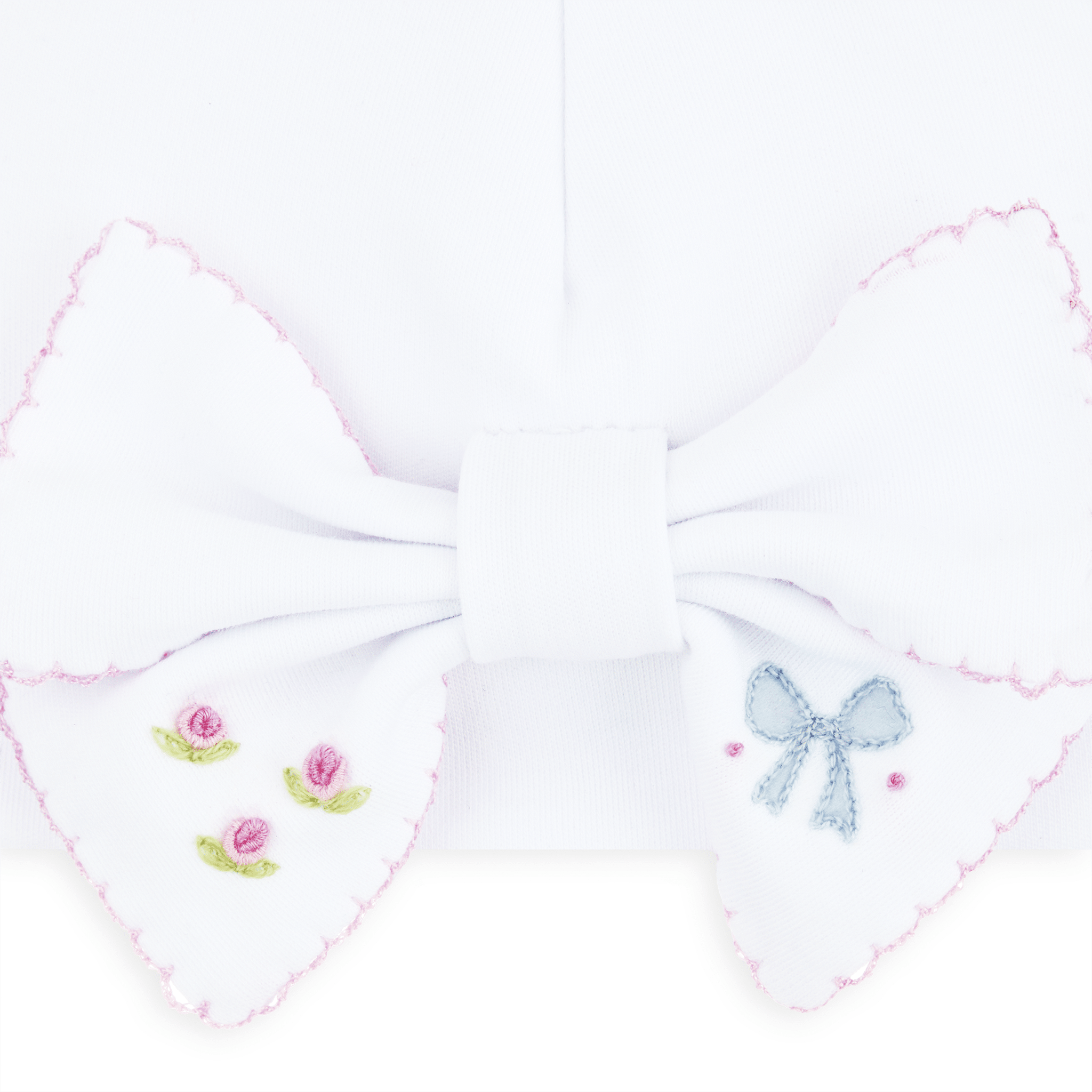 Evelyn's Classics Hand - Embroidered Bow Hat - Magnolia BabyHat