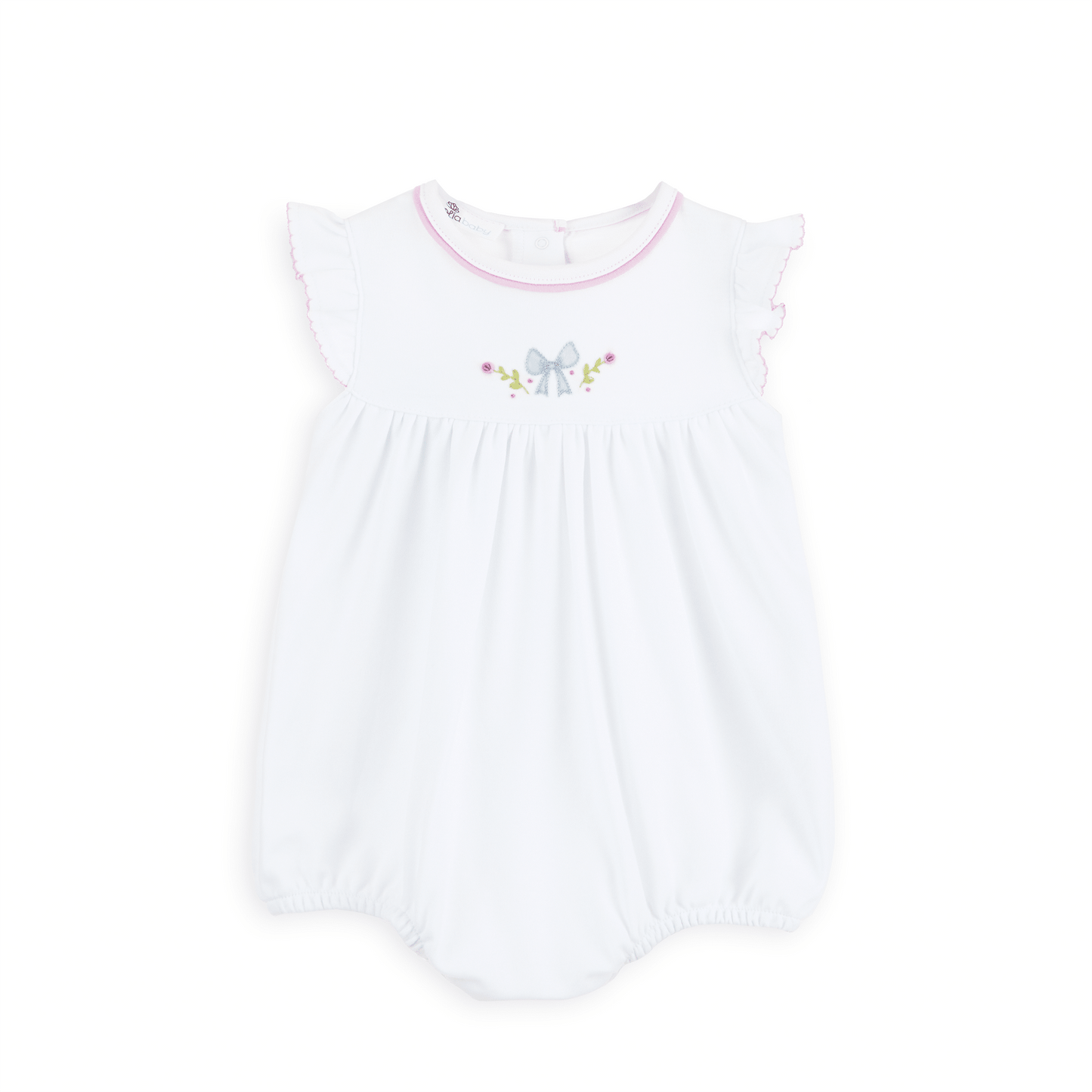 Evelyn's Classics Hand - Embroidered Bubble - Magnolia BabyBubble