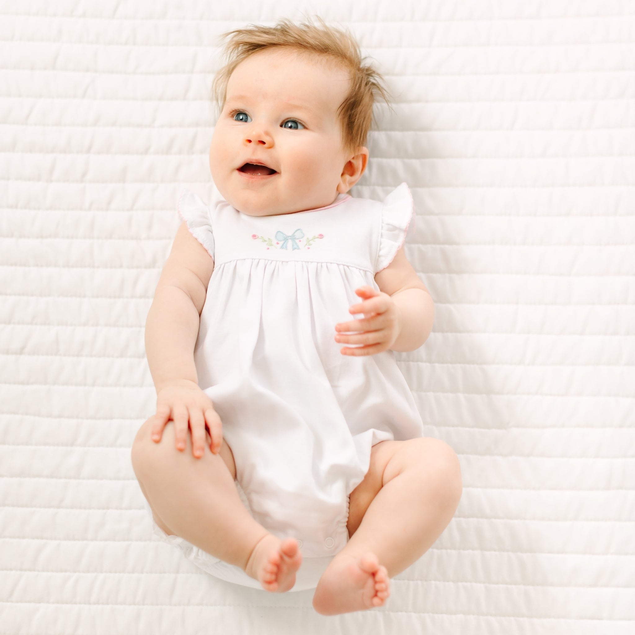 Evelyn's Classics Hand - Embroidered Bubble - Magnolia BabyBubble