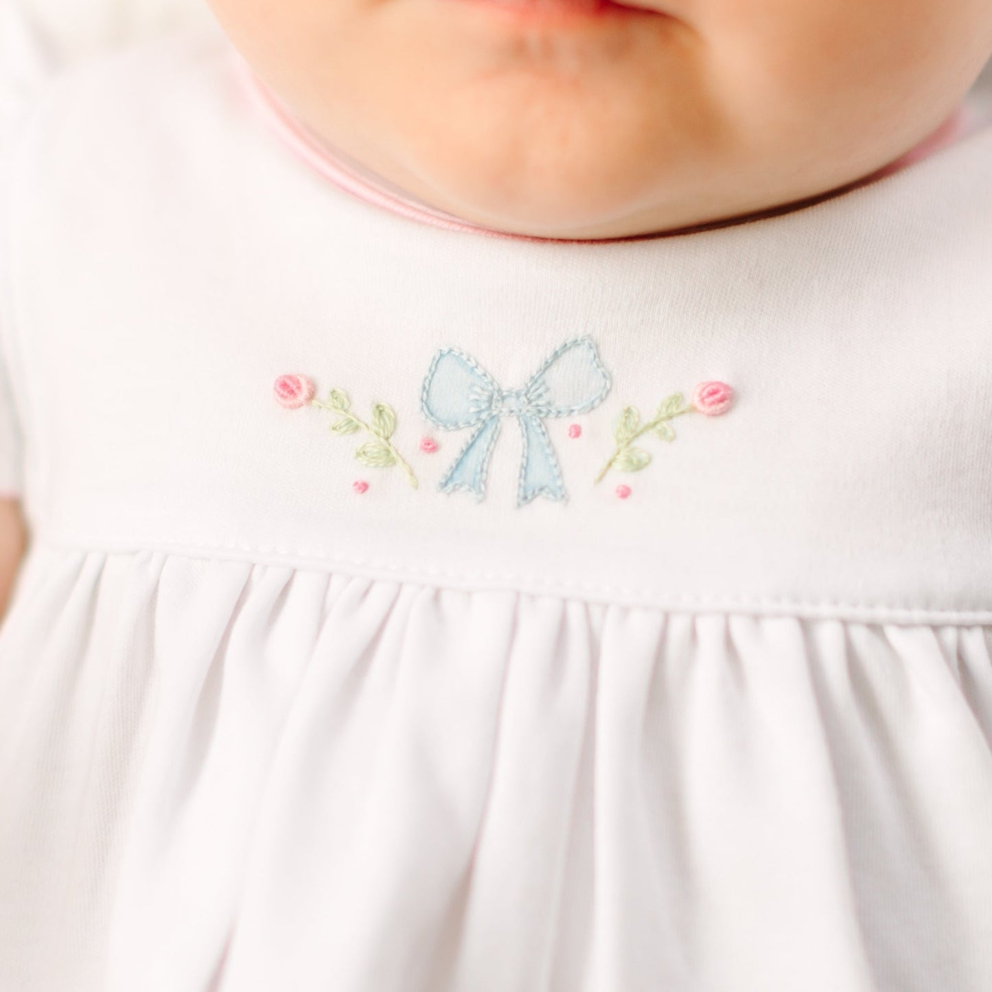 Evelyn's Classics Hand - Embroidered Bubble - Magnolia BabyBubble