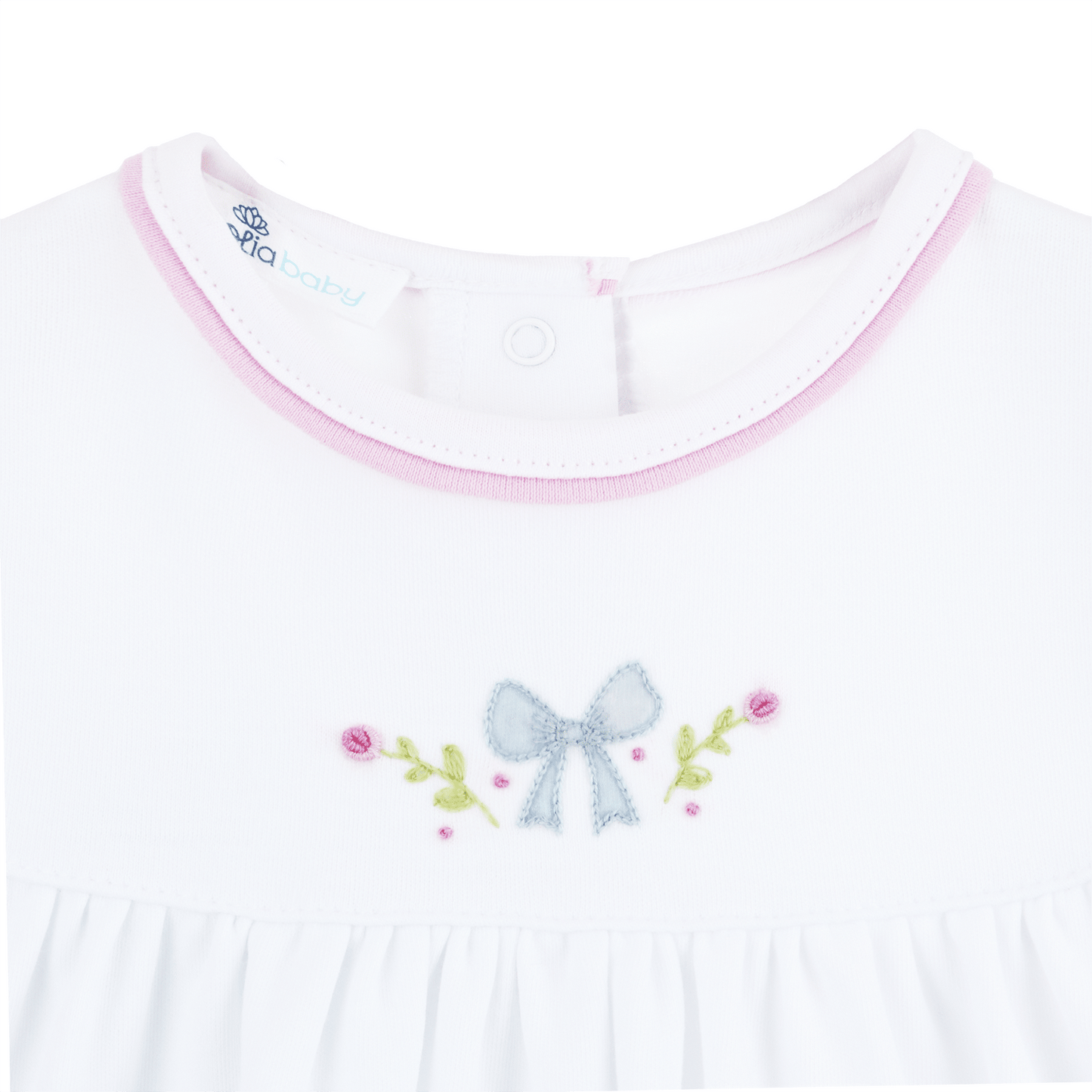 Evelyn's Classics Hand - Embroidered Bubble - Magnolia BabyBubble