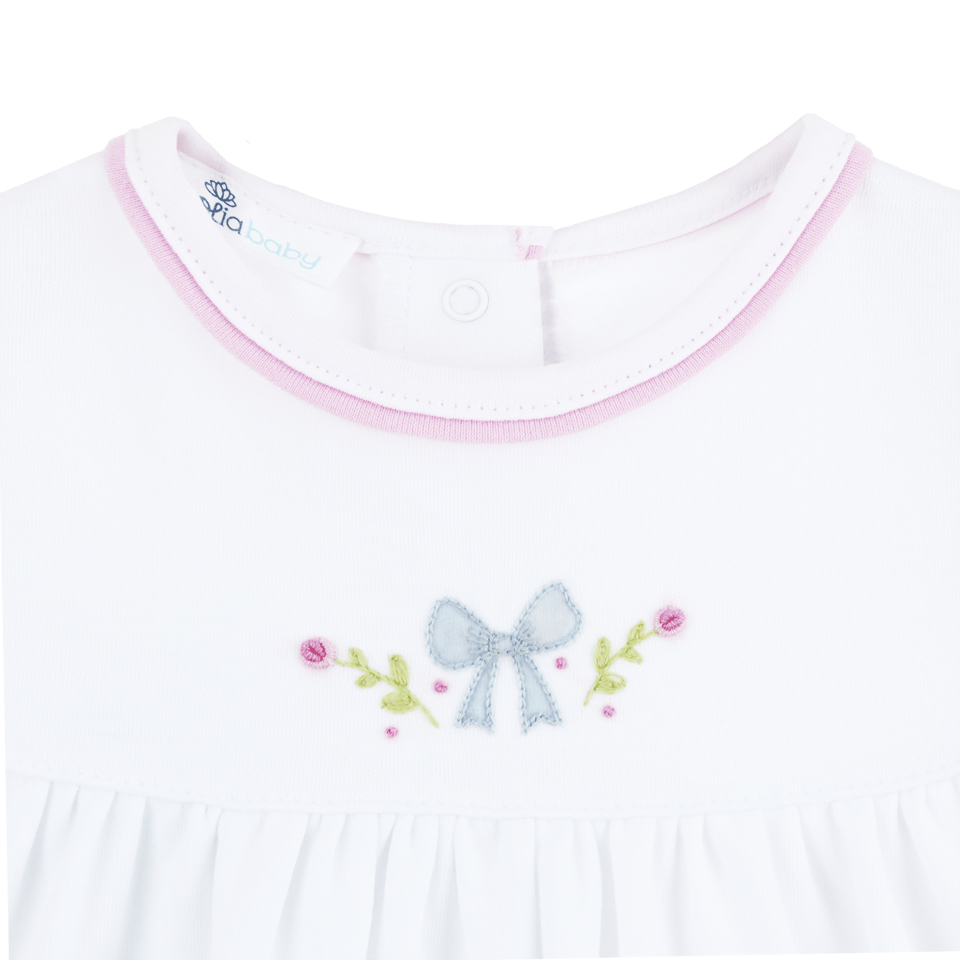 Evelyn's Classics Hand - Embroidered Bubble - Magnolia BabyBubble