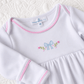Evelyn's Classics Hand - Embroidered Gathered Gown - Magnolia BabyGown