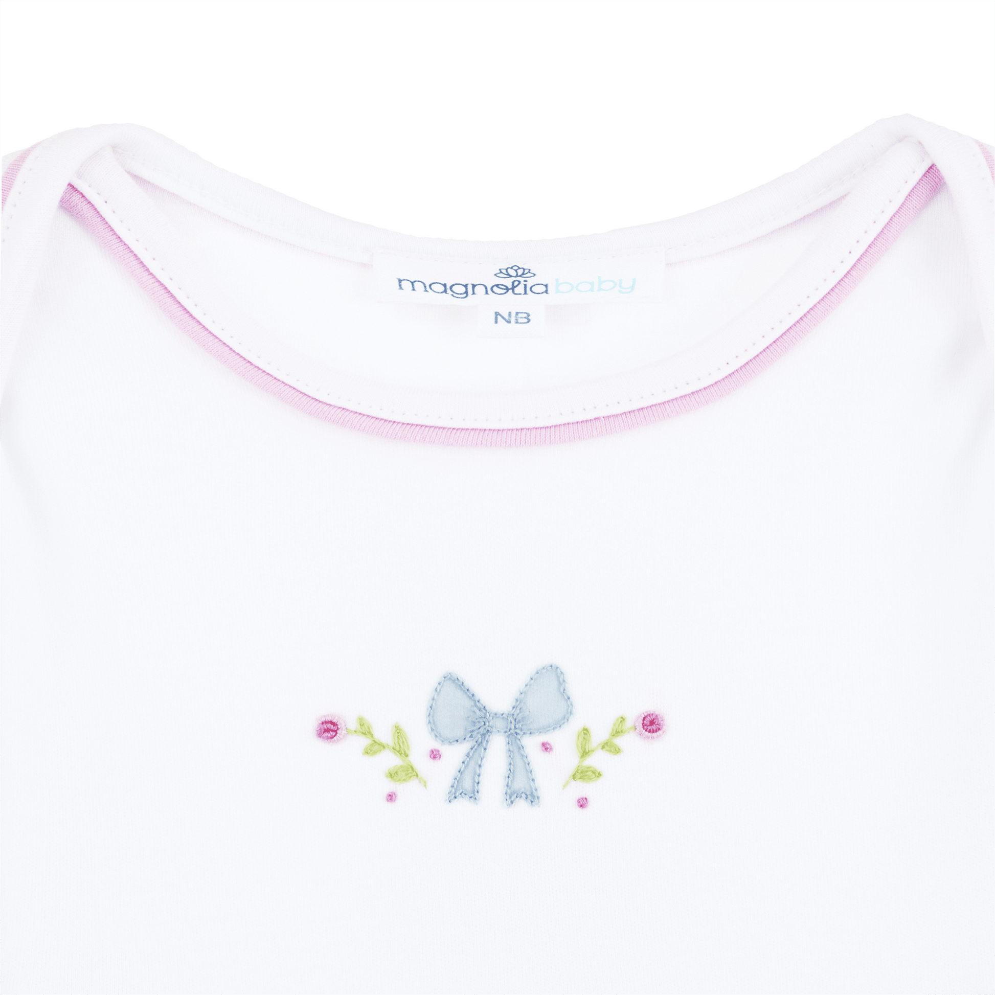 Evelyn's Classics Hand - Embroidered Gathered Gown - Magnolia BabyGown