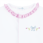 Evelyn's Classics Hand - Embroidered Ruffle Footie - Magnolia BabyFootie