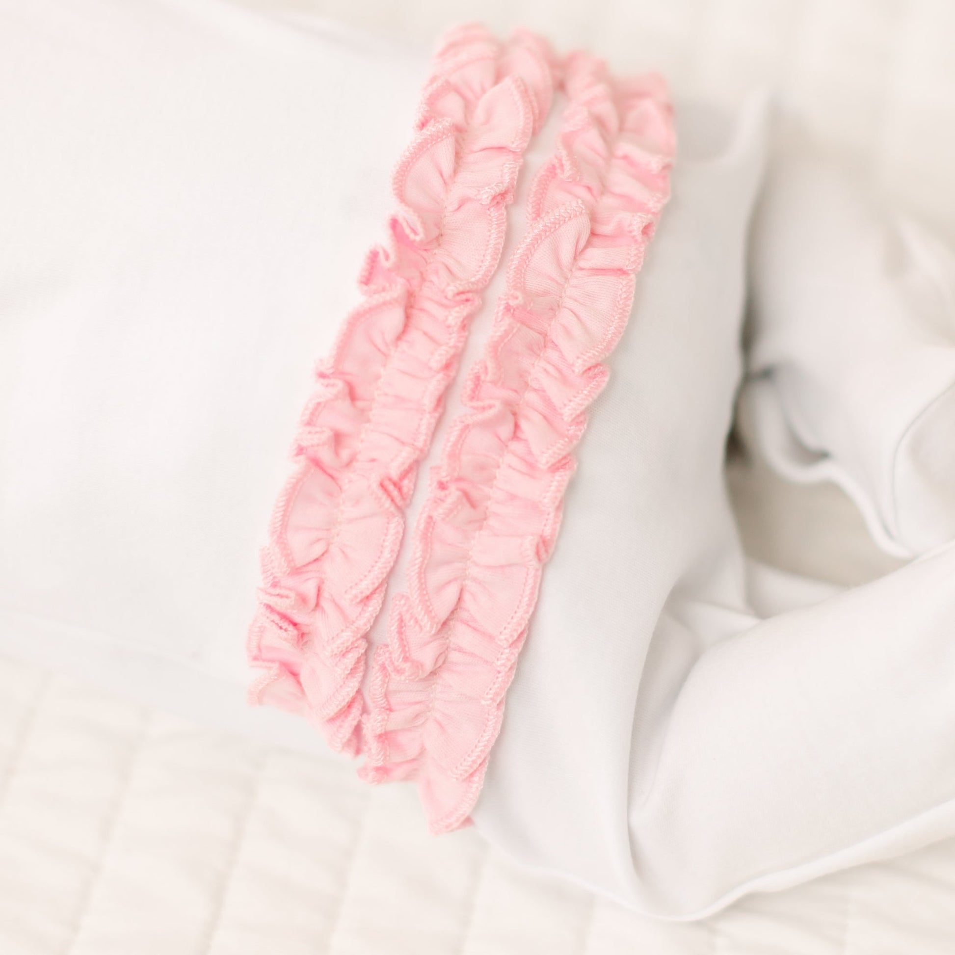 Evelyn's Classics Hand - Embroidered Ruffle Footie - Magnolia BabyFootie