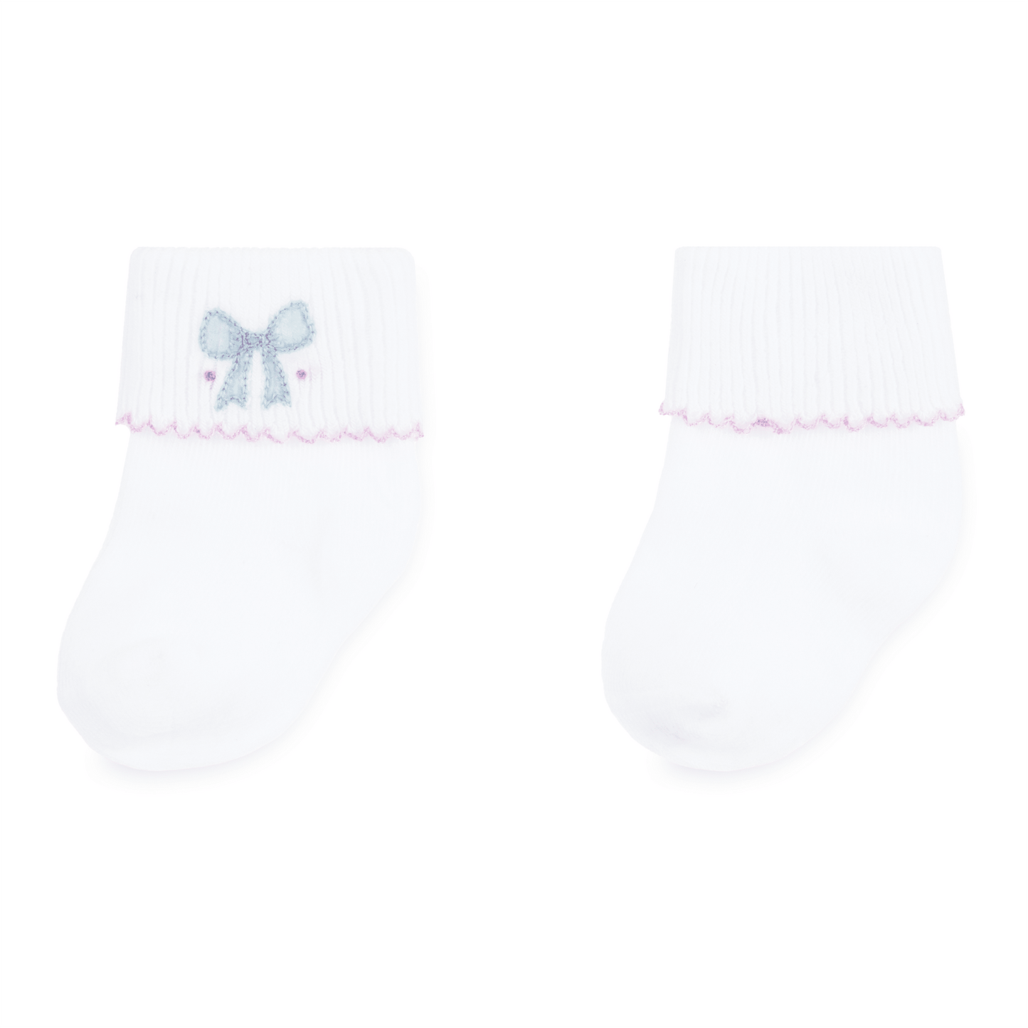 Evelyn's Classics Hand - Embroidered Socks - Magnolia BabySocks