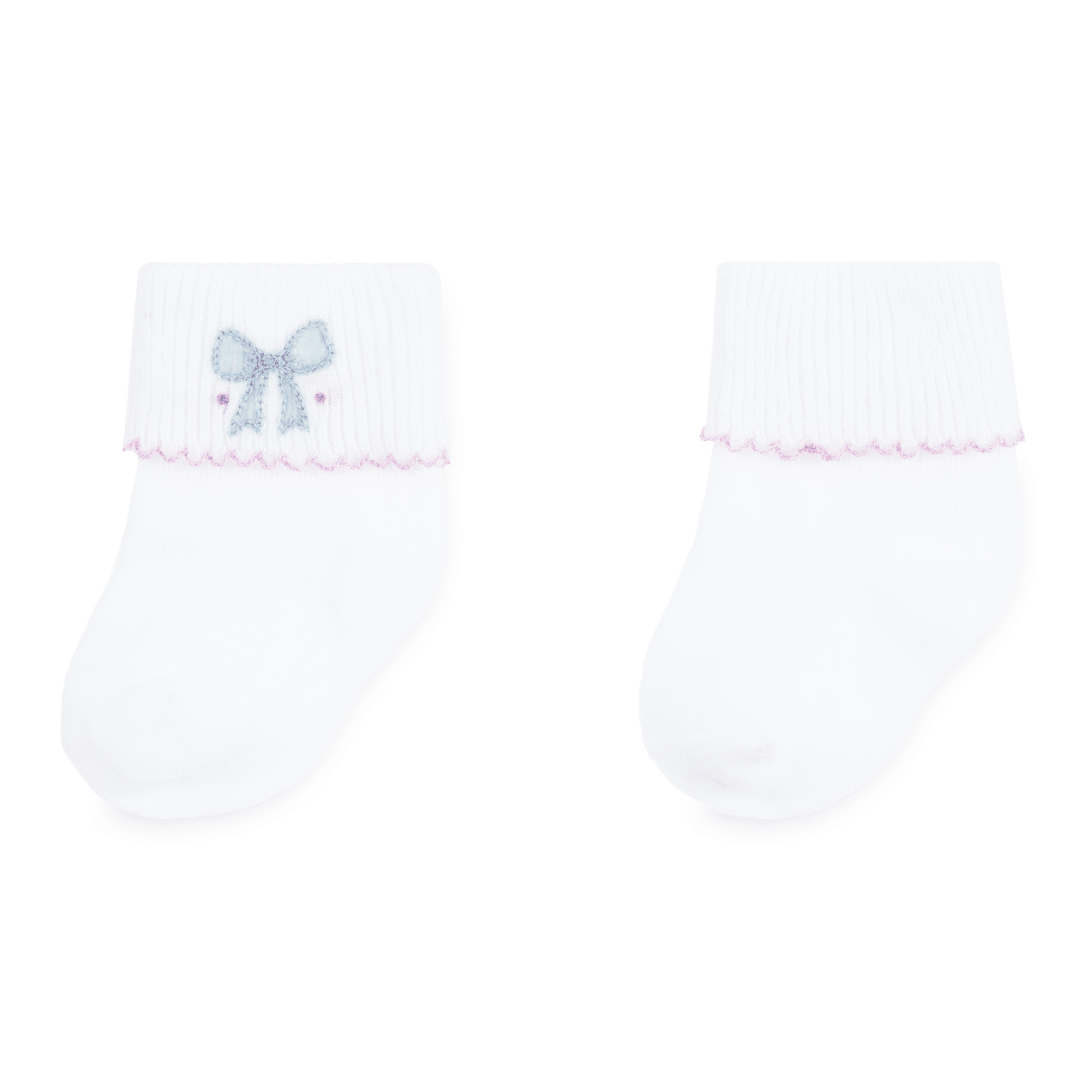 Evelyn's Classics Hand - Embroidered Socks - Magnolia BabySocks