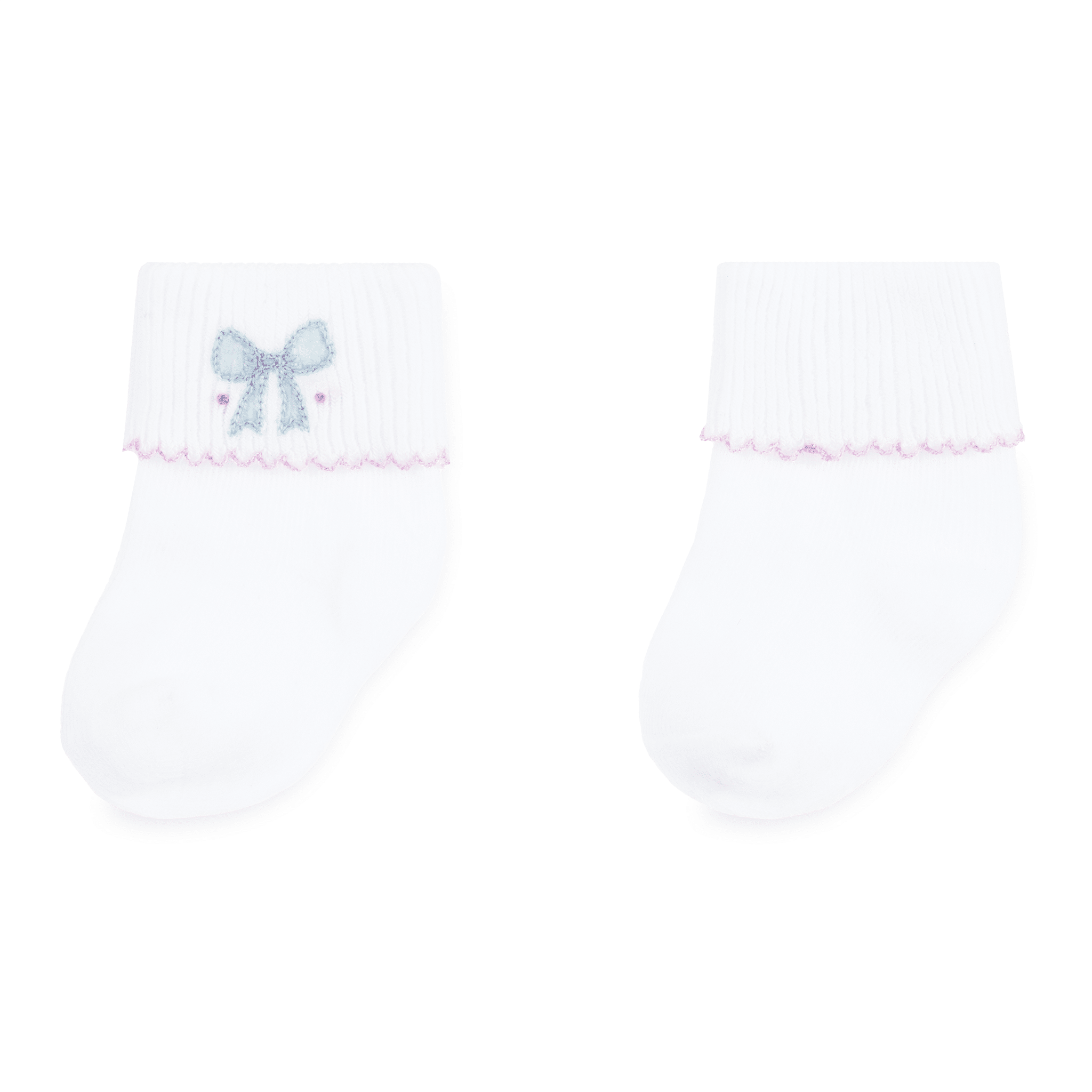 Evelyn's Classics Hand - Embroidered Socks - Magnolia BabySocks