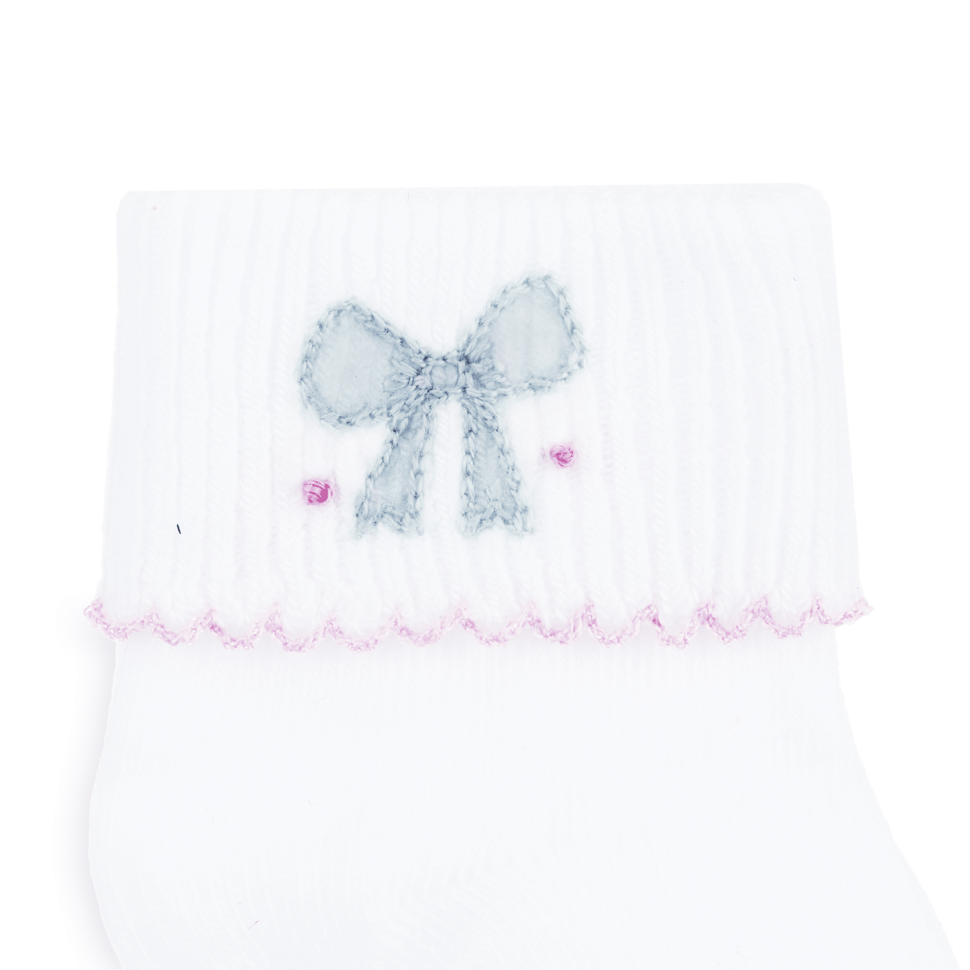 Evelyn's Classics Hand - Embroidered Socks - Magnolia BabySocks
