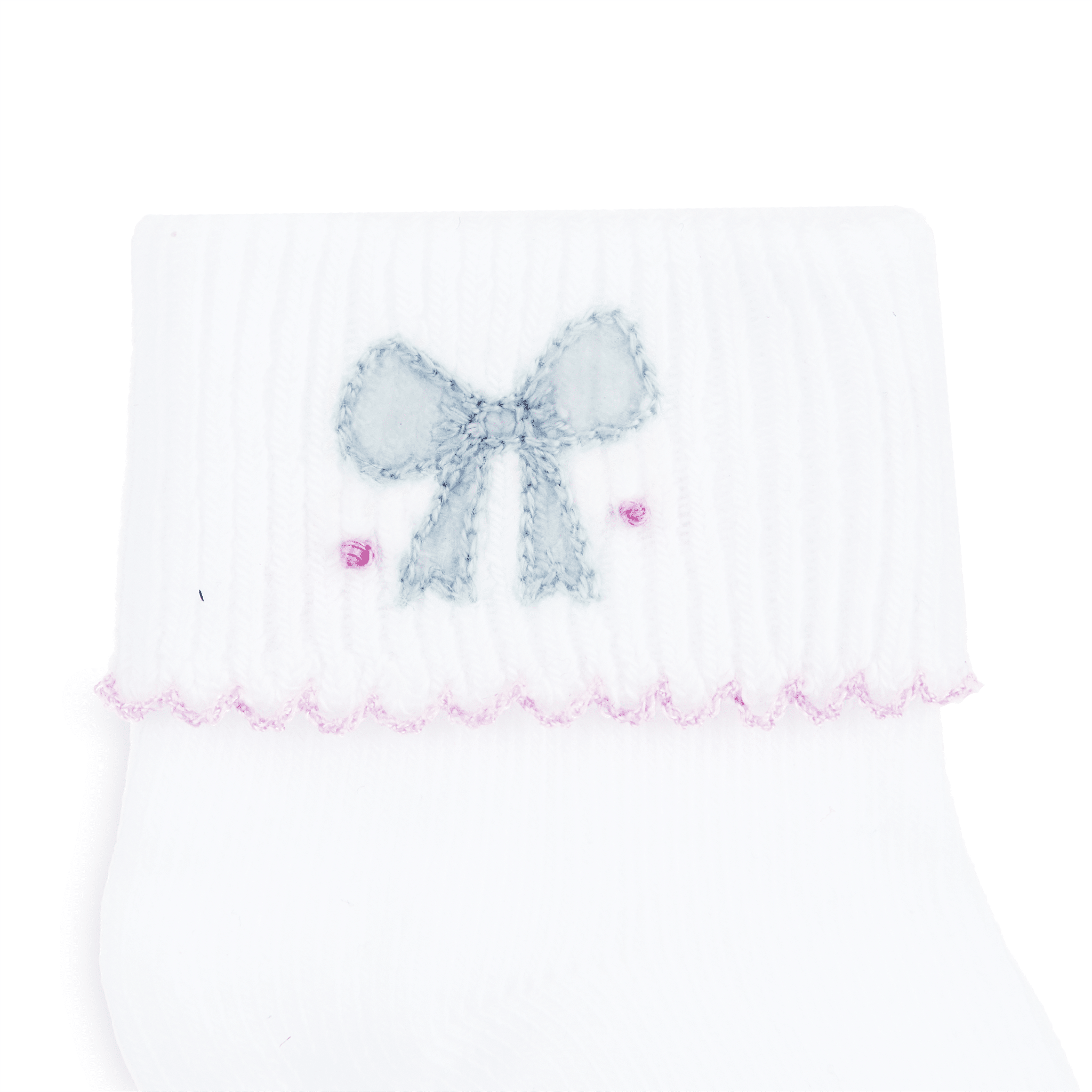 Evelyn's Classics Hand - Embroidered Socks - Magnolia BabySocks