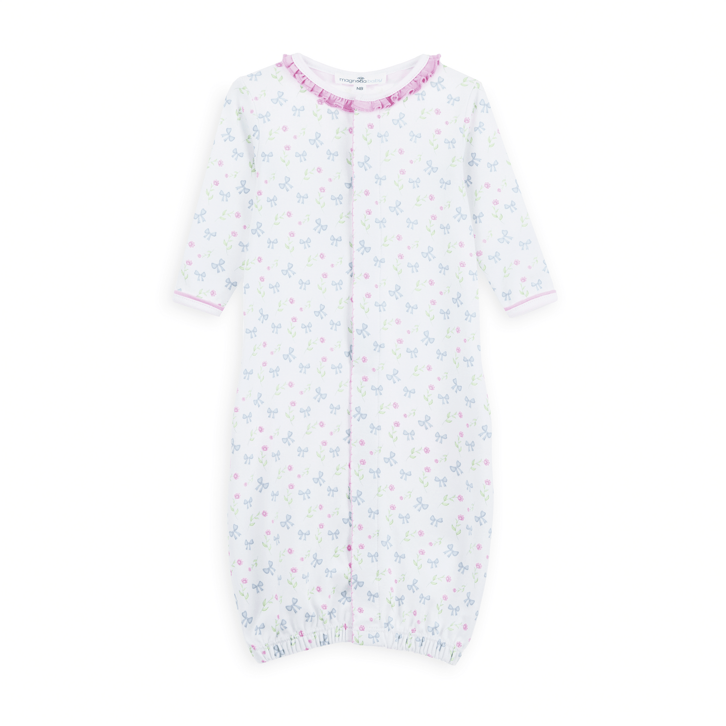 Evelyn's Classics Print Ruffle Converter - Magnolia BabyConverter Gown