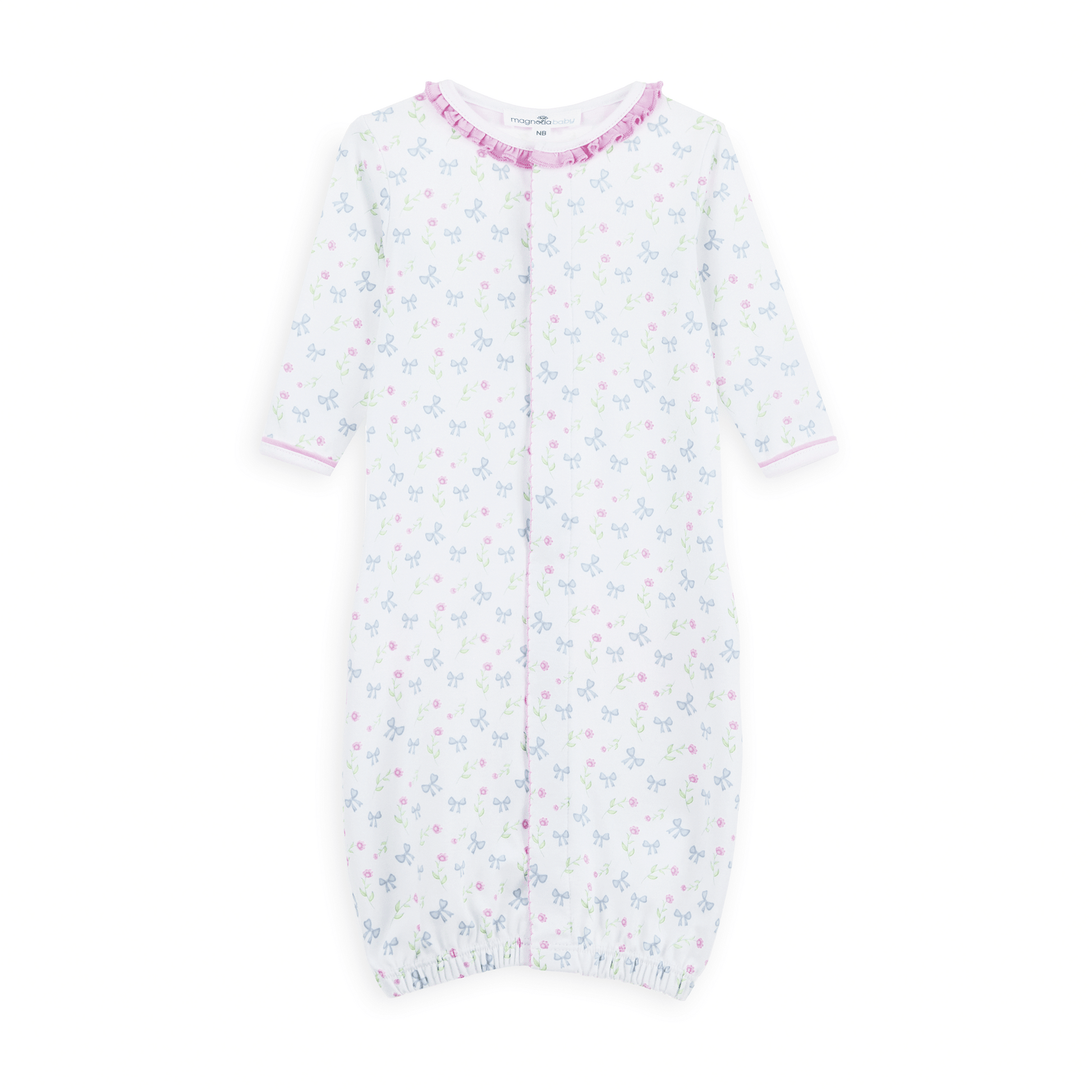Evelyn's Classics Print Ruffle Converter - Magnolia BabyConverter Gown