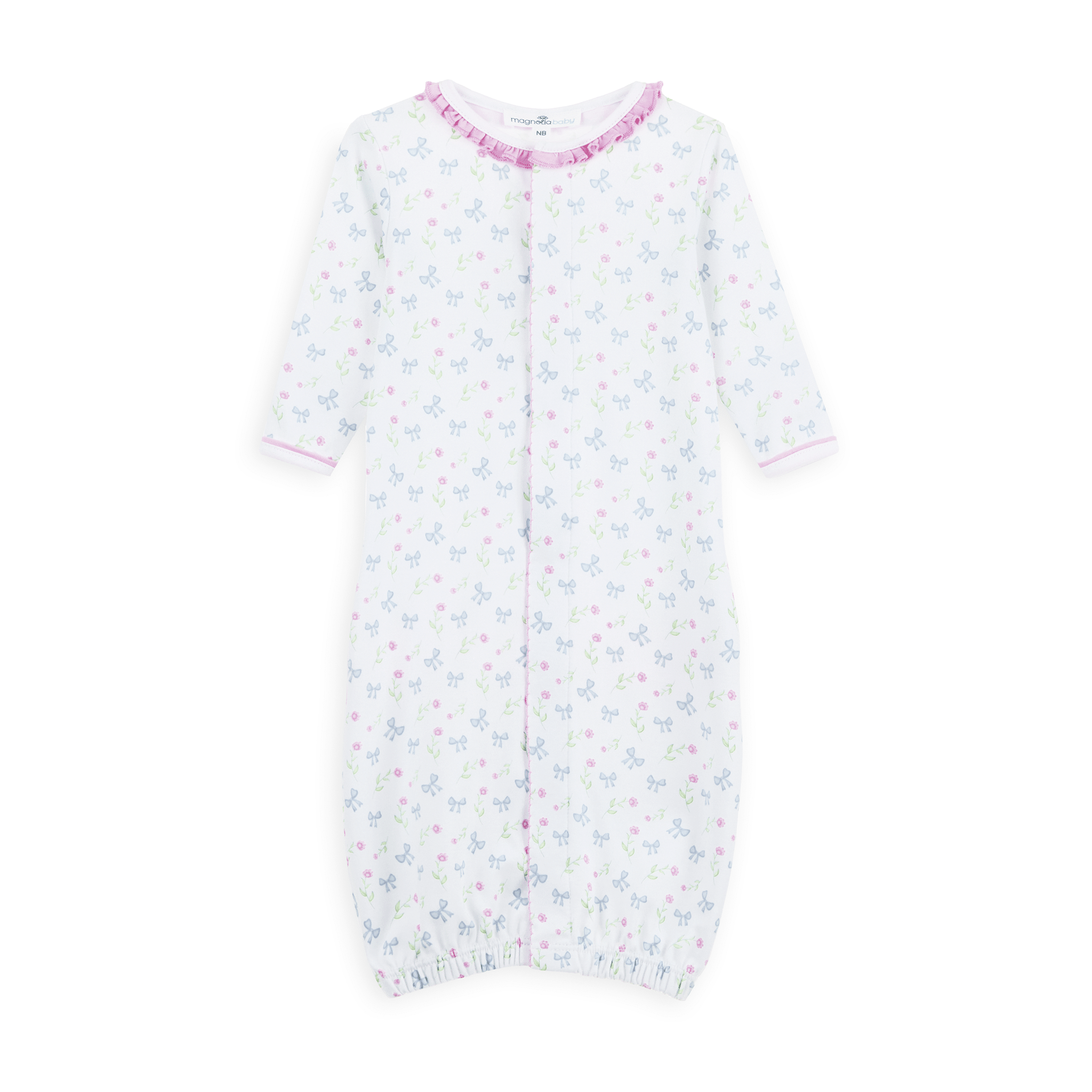 Evelyn's Classics Print Ruffle Converter - Magnolia BabyConverter Gown
