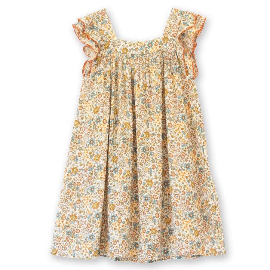 Everly Dress - Cottonfield Floral - Magnolia BabyDress
