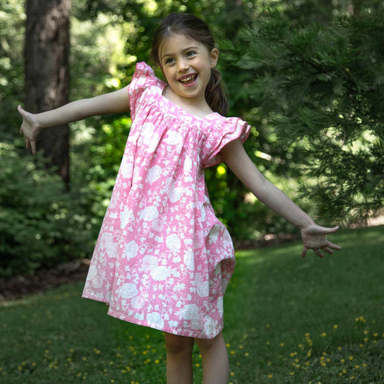 Everly Dress - Lille Pink - Magnolia BabyDress