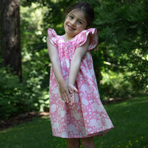 Everly Dress - Lille Pink - Magnolia BabyDress