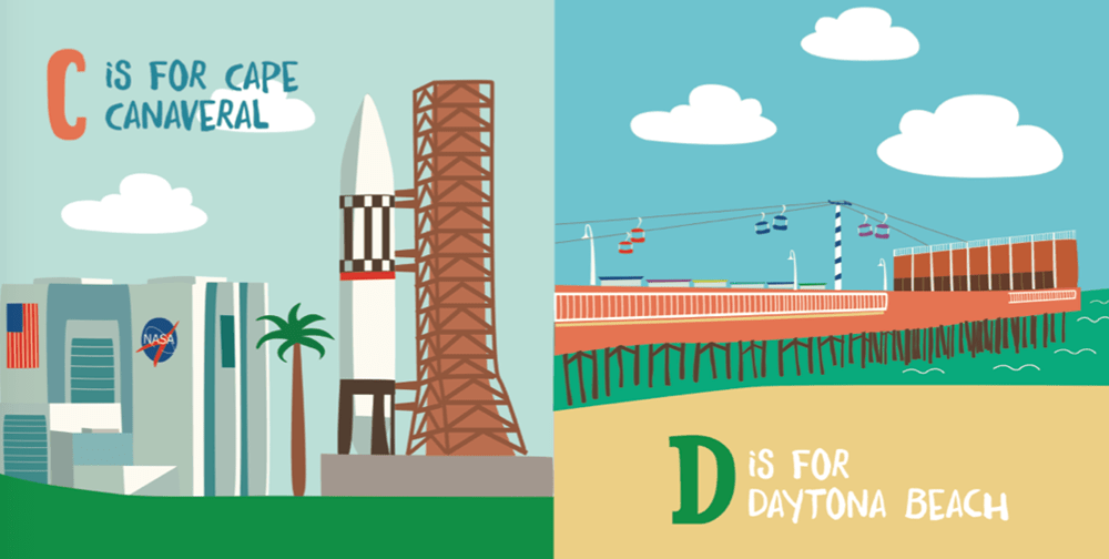 F Is for Florida Board Book - Magnolia BabyBook