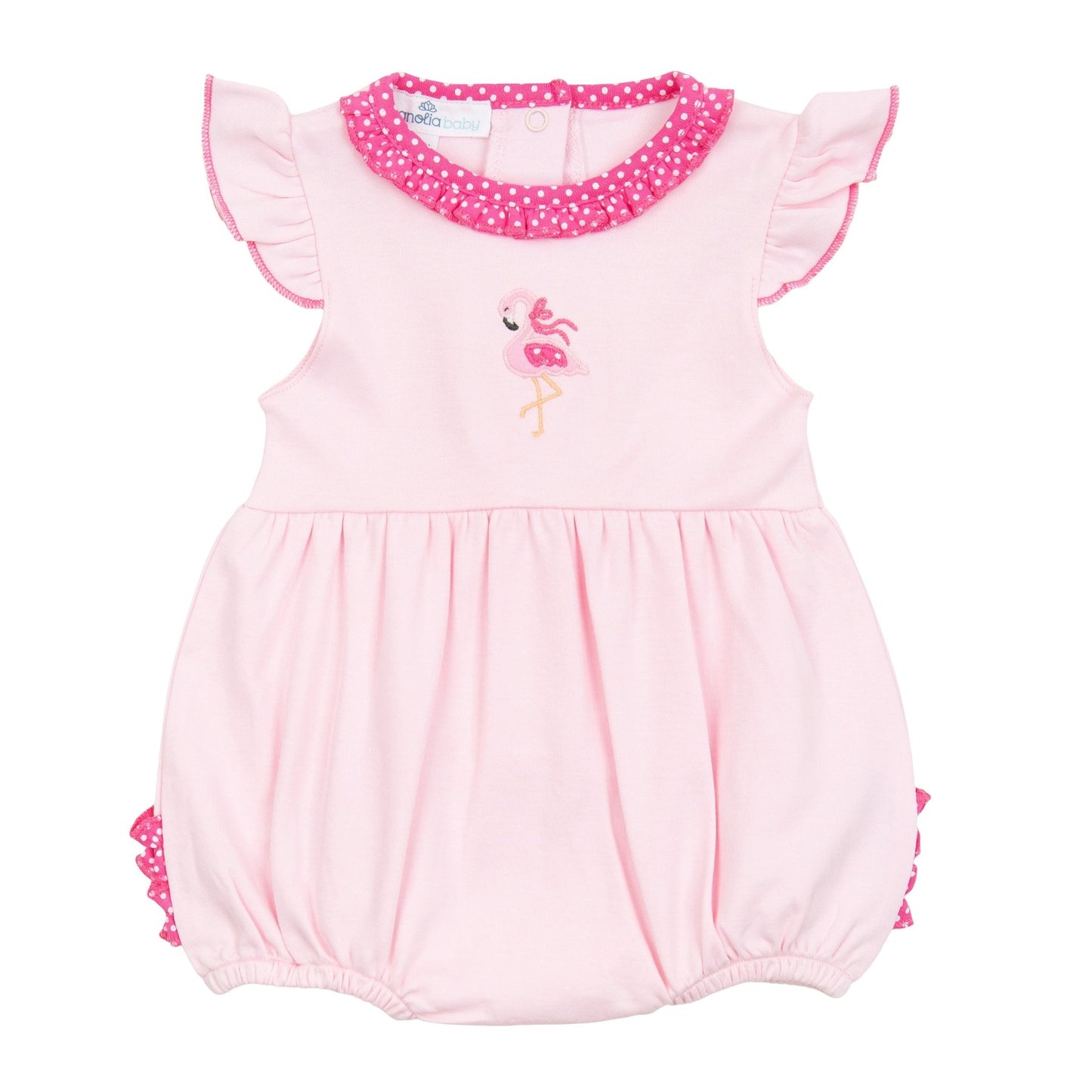 Fancy Flamingo Applique Bubble - Magnolia BabyBubble