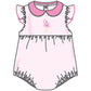 Fancy Flamingo Applique Collared Bubble - Magnolia BabyBubble