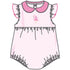 Fancy Flamingo Applique Collared Bubble - Magnolia BabyBubble