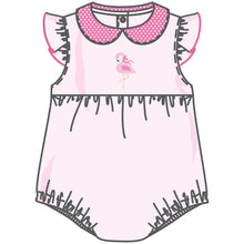  Fancy Flamingo Applique Collared Bubble - Magnolia BabyBubble