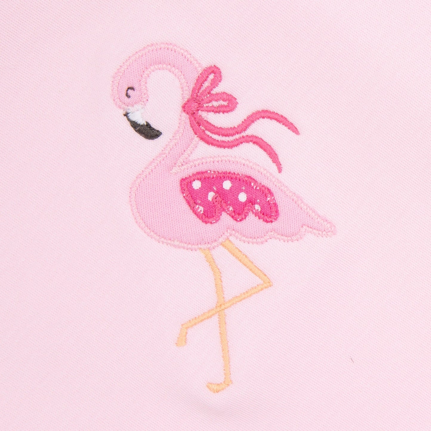 Fancy Flamingo Applique Footie - Magnolia BabyFootie
