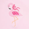 Fancy Flamingo Applique Zip Footie - Magnolia BabyFootie