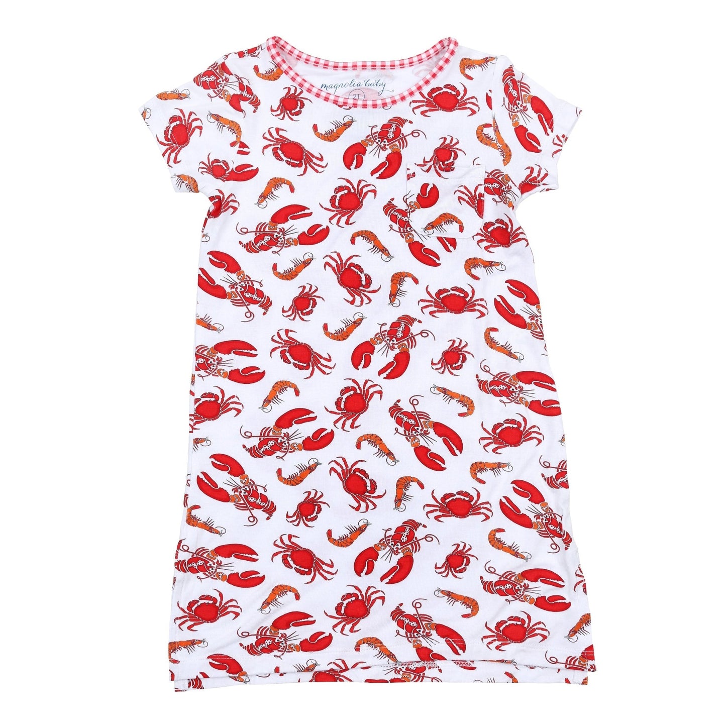 Feeling Snappy? Red Girl's Short Sleeve Nightdress - Magnolia BabyNightdress