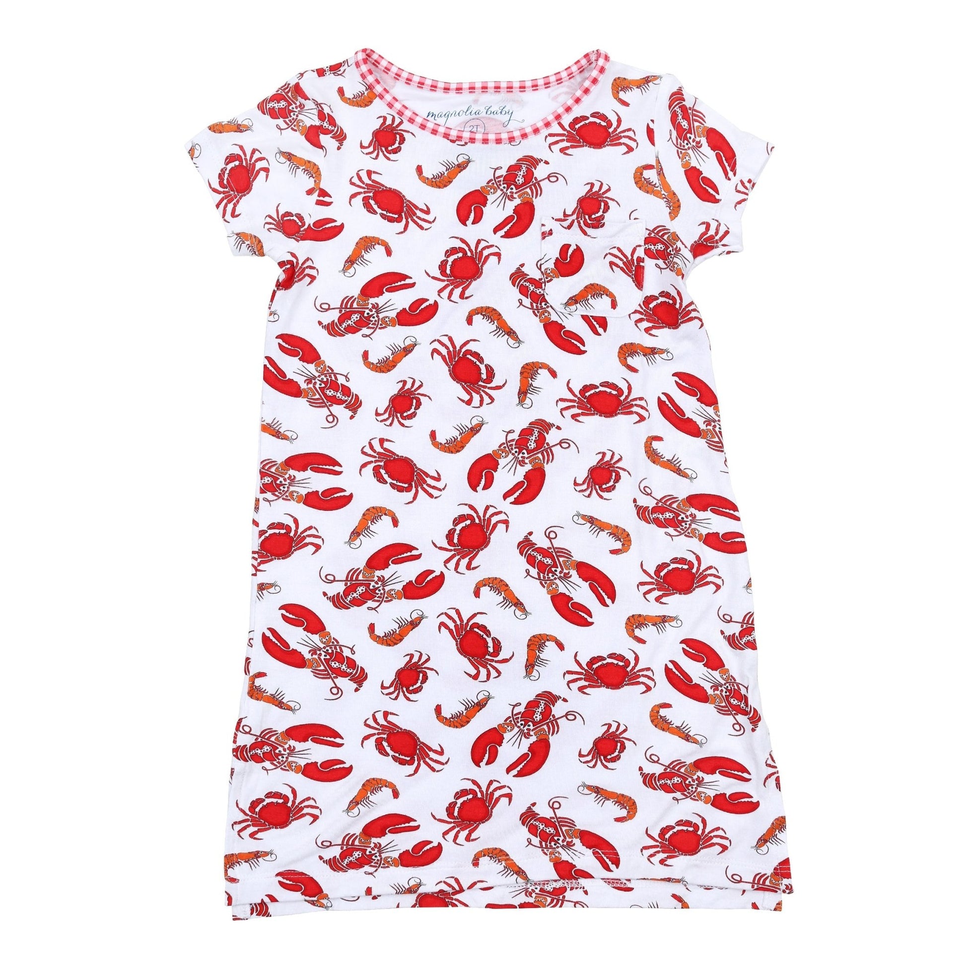 Feeling Snappy? Red Girl's Short Sleeve Nightdress - Magnolia BabyNightdress