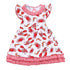Feeling Snappy? Red Print Flutters Toddler Dress - Magnolia BabyDress