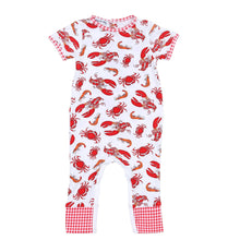  Feeling Snappy? Red Print Short Sleeve Playsuit - Magnolia BabyPlaysuit